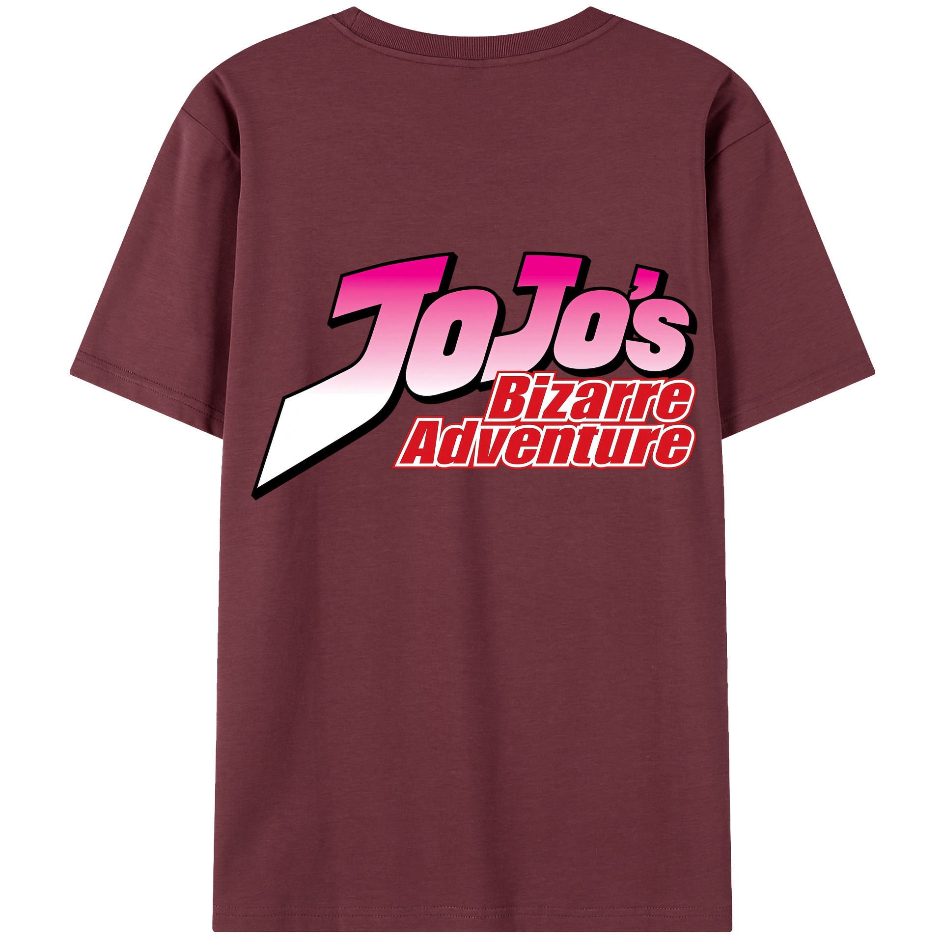 （画像用） ジョジョの奇妙な冒険 JoJo's Bizarre Adventure 綿100％半袖Tシャツ（背面プリント）